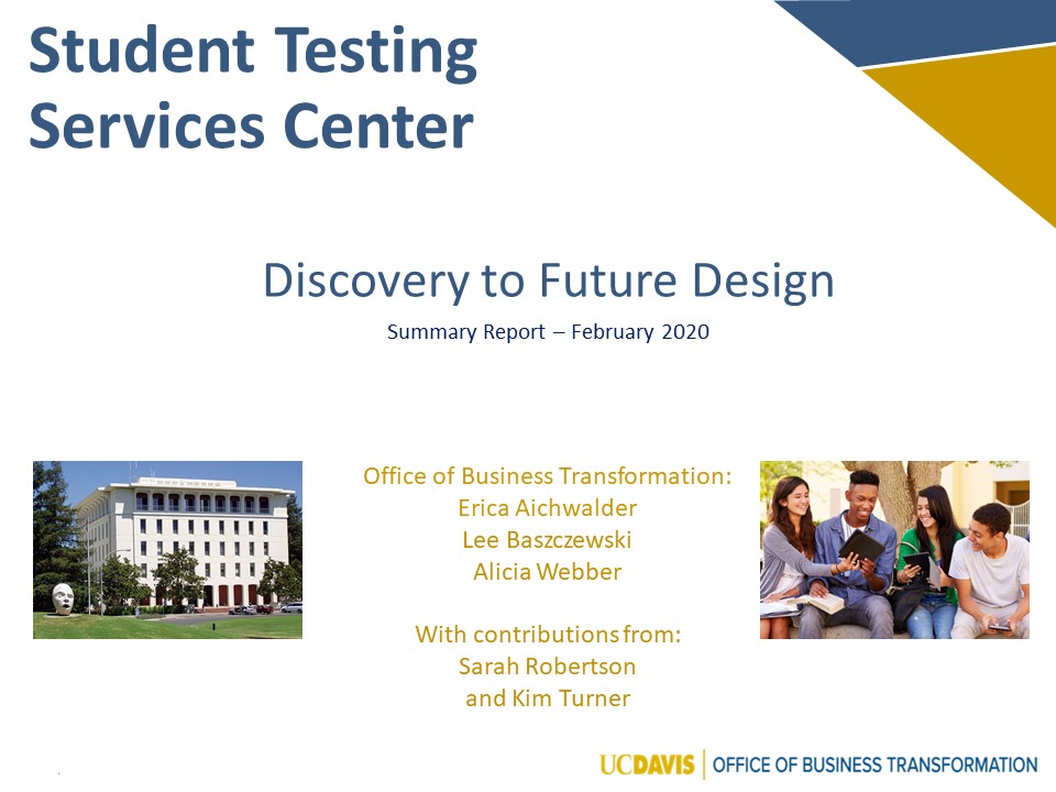 Student testing services center powerpoint title slide